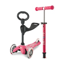Tõukeratas Micro Mini 3in1 Deluxe roosa